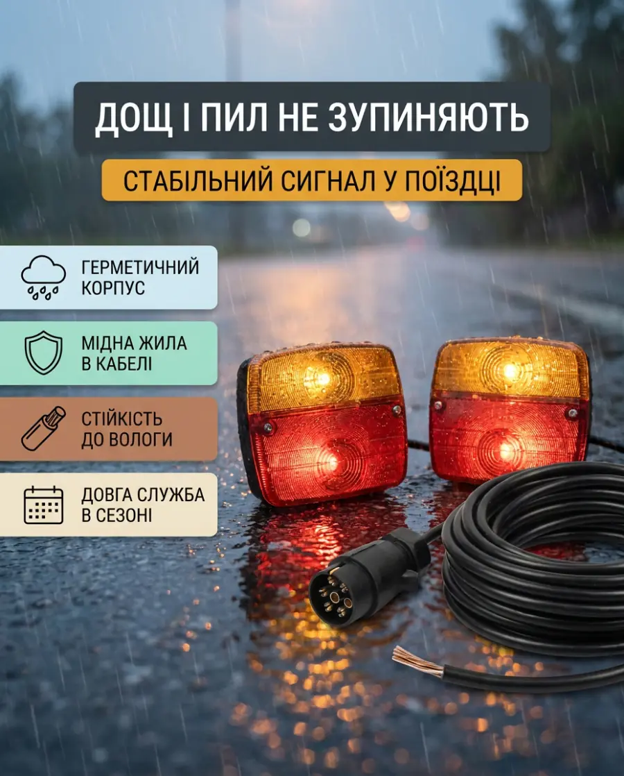 Стійкість комплекту до погоди в дорозі